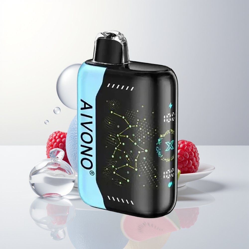 Aivono Aim Boom 25000 Puffs Blå Hallon Is Mesh Coil Type-C