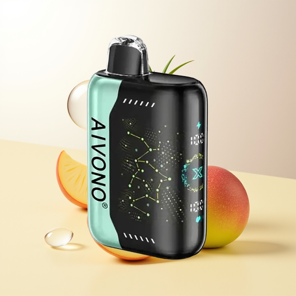 Aivono Aim Boom 25000 Puffs Surt Mango Ananas 0 2 3 5 Nikotin 28ml 650mAh 12 ohm Mesh Coil Type-C Laddning 90g