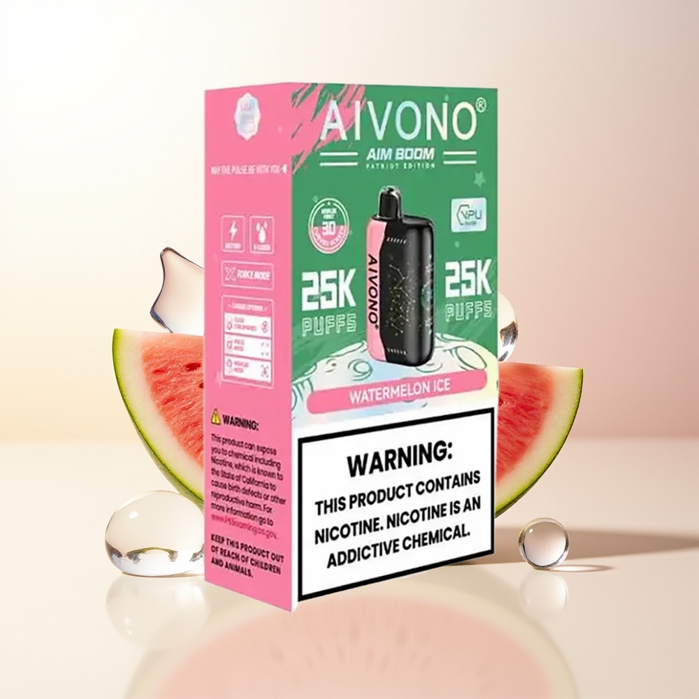 Aivono Aim Boom 25000 Puffs Vattenmelon Is 28ml 650mAh 12ohm Mesh Coil Typ-C