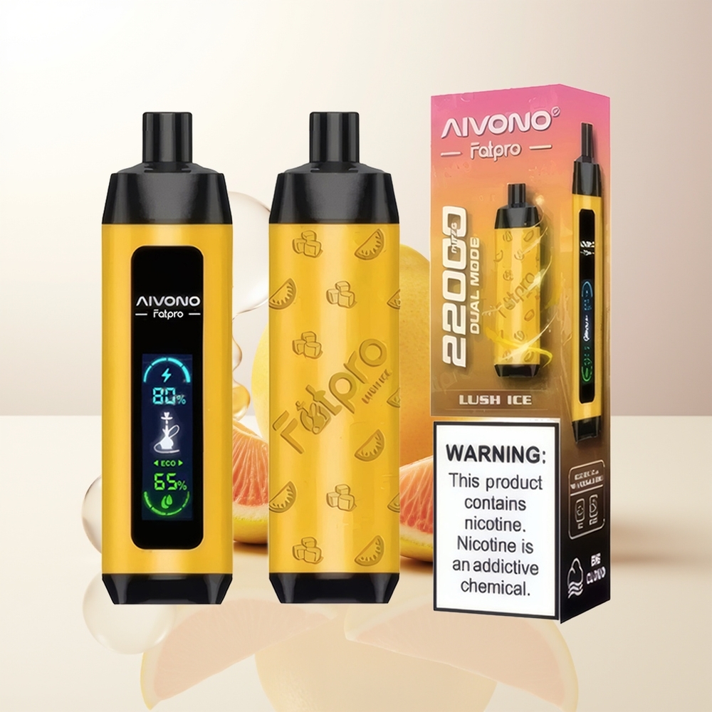 Aivono Aim Fatpro 22000 Puffs Lush Is Rechargeable 28ml Dual Modes Mesh Coil