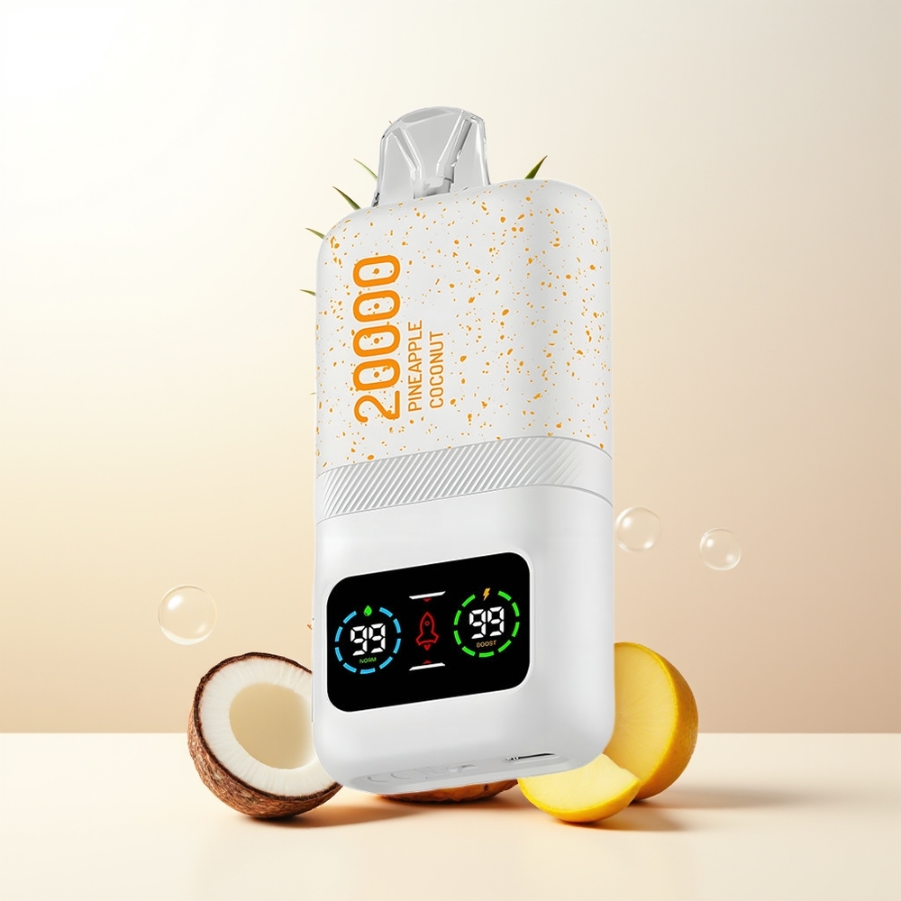 Aivono Aim Magic 20000 Puffs Ananas Kokos Typ-C Laddbar LCD Display Dual Mesh Coils