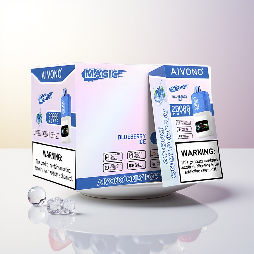 Aivono Aim Magic 20000 Puffs Blåbär Is LCD Type-C Rechargeable
