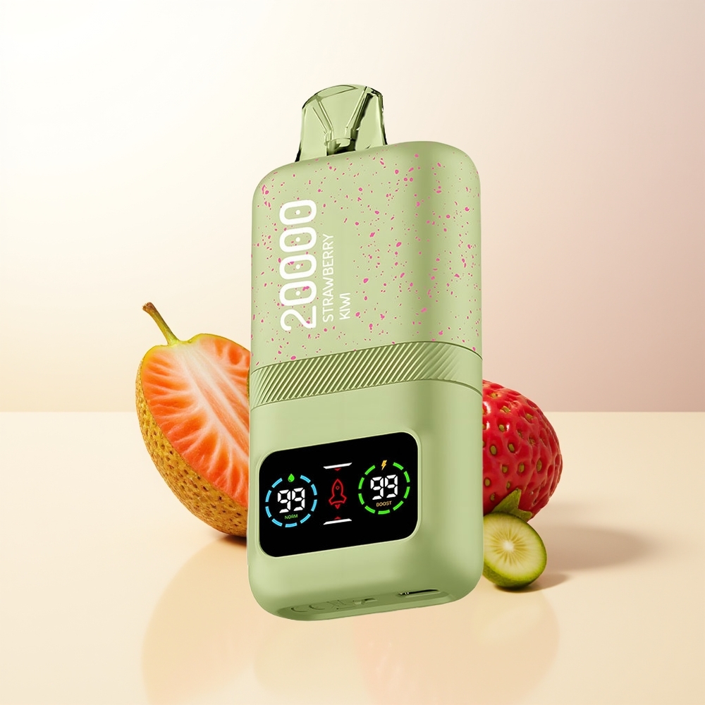 Aivono Aim Magic 20000 Puffs Jordgubbe Kiwi Dual Mesh Coils LCD Display Type-C