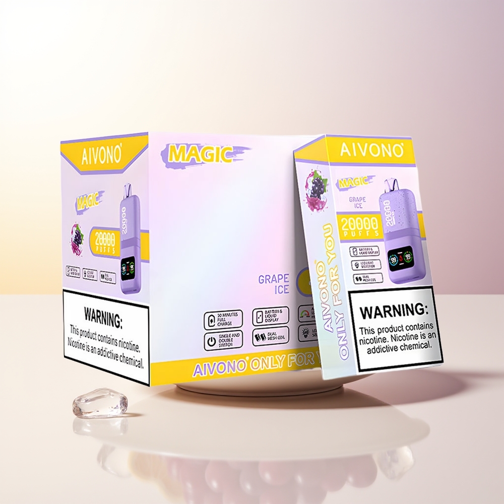 Aivono Aim Magic 20000 Puffs Vindruva Is Dual Mesh Coils LCD Typ-c Laddbar
