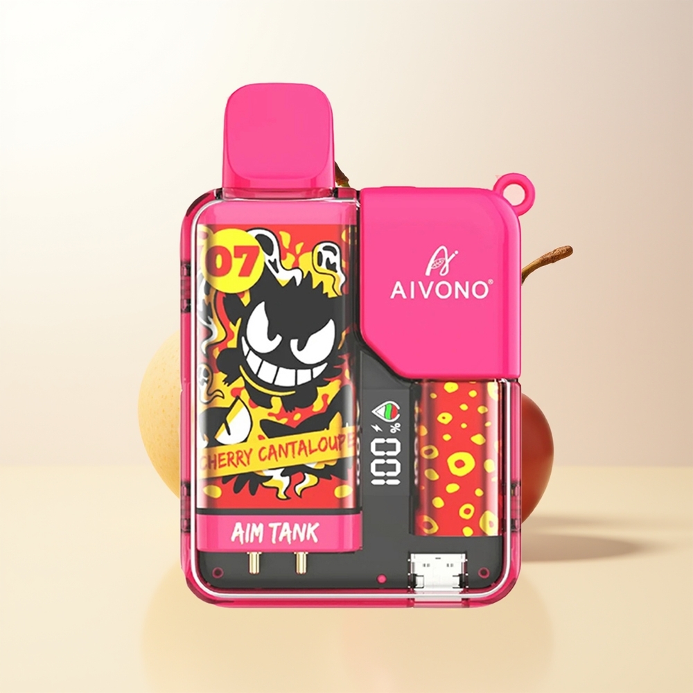 Aivono Aim Tank 9500 Puffs Körsbär Cantaloupe 18ml LCD 650mAh