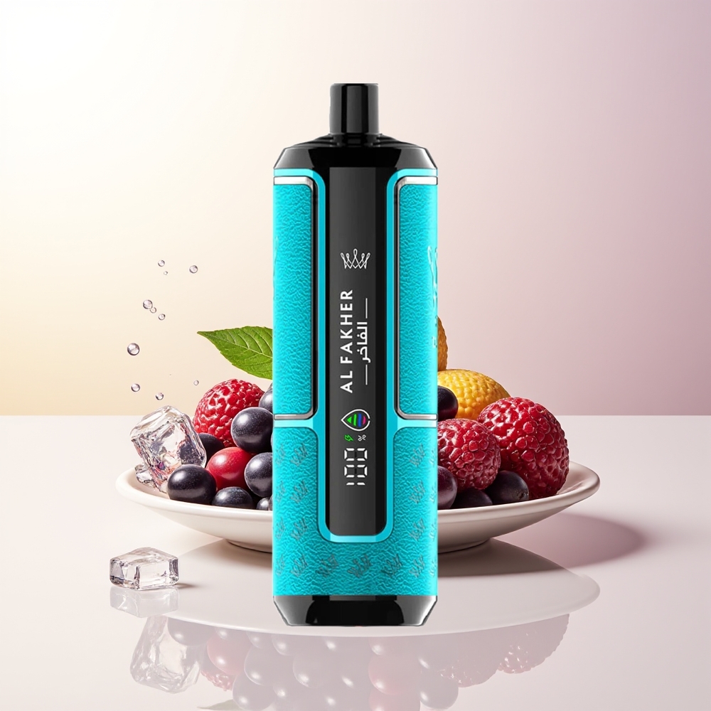 Al Fakher Crown Bar 15 000 Puffar Svartvinbär Is DTL 22ml 600mAh Type-C Portabel