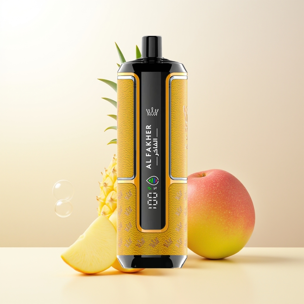 Al Fakher Crown Bar 15K Hypermax Engångs Vape Mango Ananas 22ml 600mAh Type-C