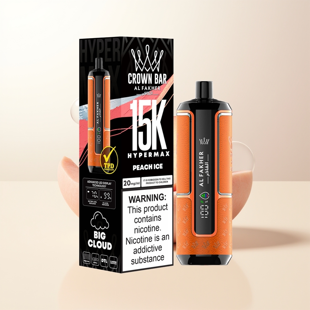 Al Fakher Crown Bar 15K Persika Is Hypermax Kit