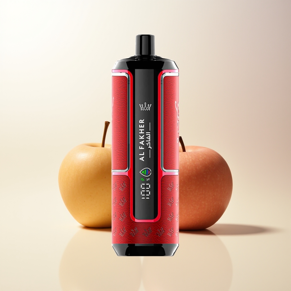 Al Fakher Crown Bar 15K Två Äpple 22ml 600mAh Typ-C Portabel DTL 6mg/ml