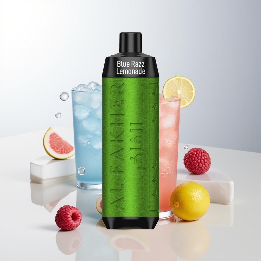 Al Fakher Crown Bar 8000 Blå Hallon Citron E-Liquid 18ml USB-C
