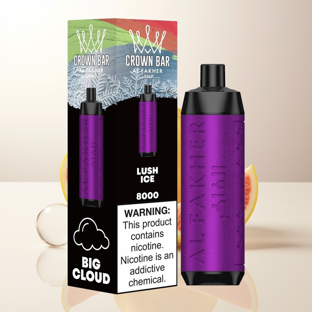 Al Fakher Crown Bar 8000 Is Lummig Crystal Disposable Vape