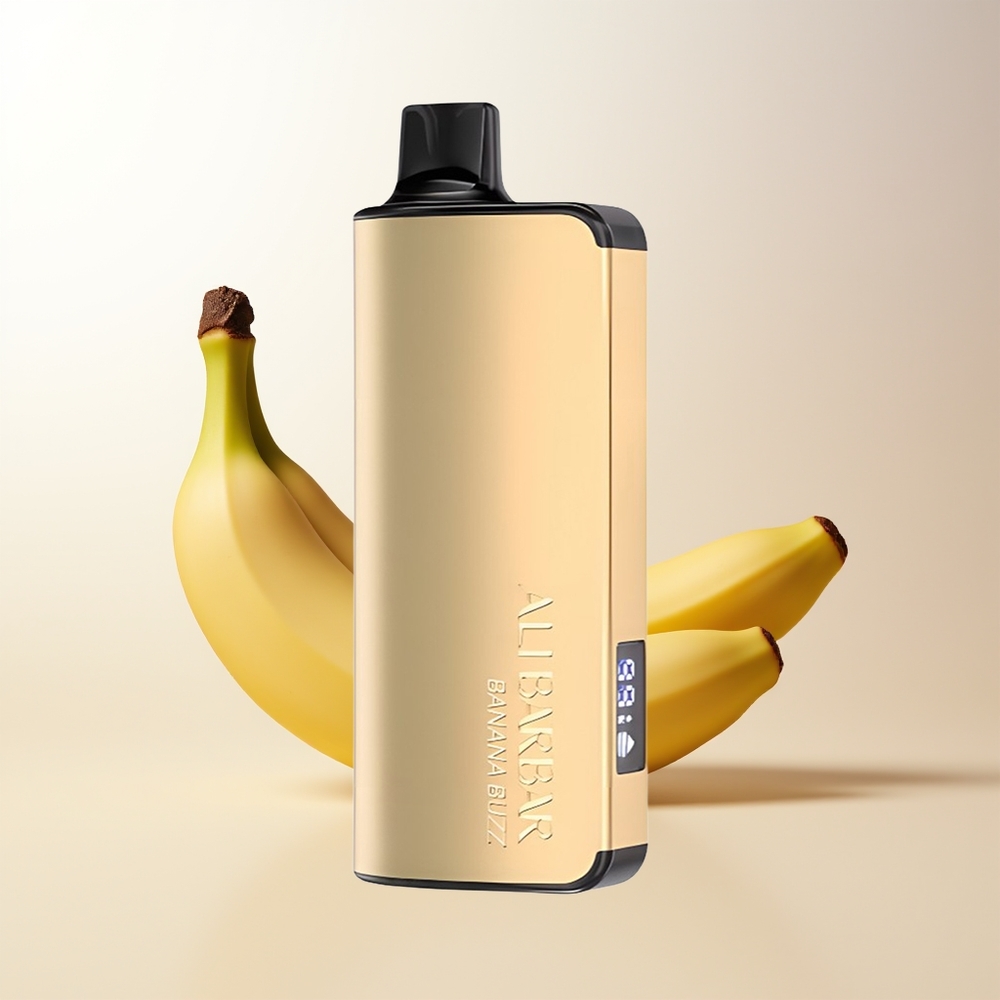 Alibarbar Ingot 9000 Puffs Banan Buzz 22ml 2350mAh 12 Ohm LED