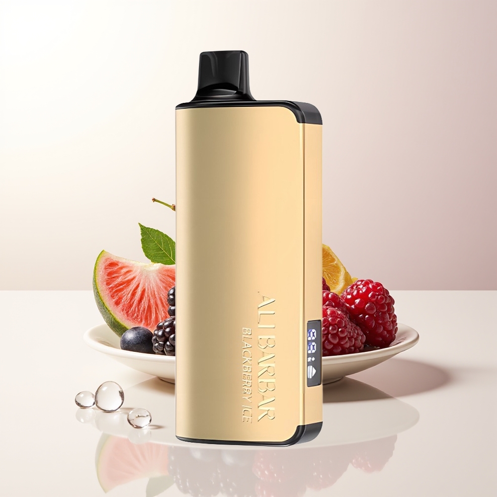 Alibarbar Ingot 9000 Puffs Björnbär Is 22ml 2350mAh LED Display