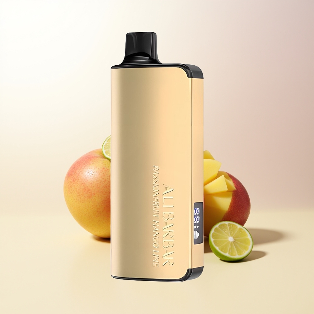Alibarbar Ingot 9000 Puffs Passionsfrukt Mango Lime 22ml 2350mAh LED Display