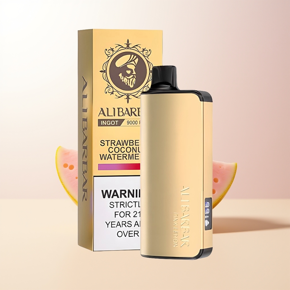 Alibarbar Ingot 9000 Puffs Rosa Citron 22ml 2350mAh LED Display