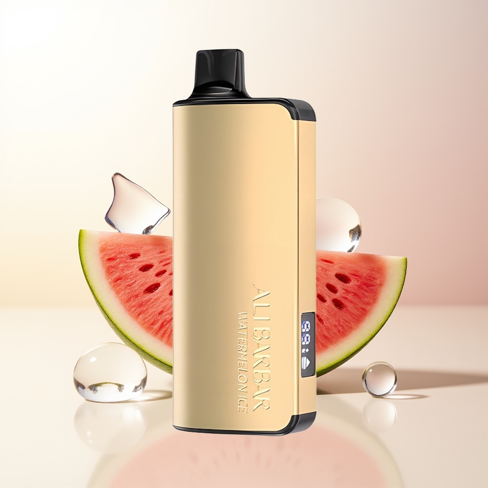 Alibarbar Ingot 9000 Puffs Vattenmelon Is 22ml 2350mAh LED Display
