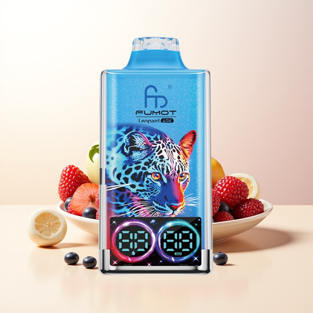 Fumot Leopard 40000 Puffs Blandade Bär 0 5 Nicotine 700mAh Dual Mesh Type-C Digital Tube