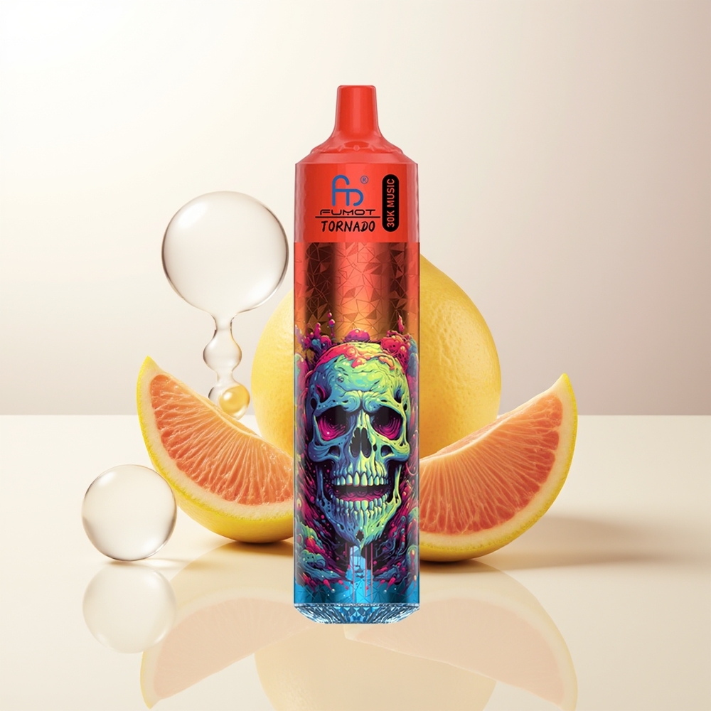 Fumot RandM Tornado 30000 Puffs Lätt Is 30mL 600mAh LED Display 10 Ohm Mesh Coil