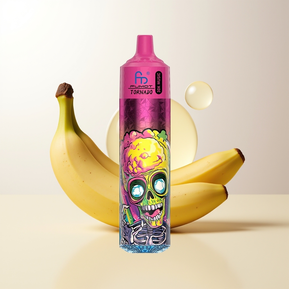 Fumot Randm Tornado 30000 Puffs 30mL 5 Bananisglass LED Display 600mAh