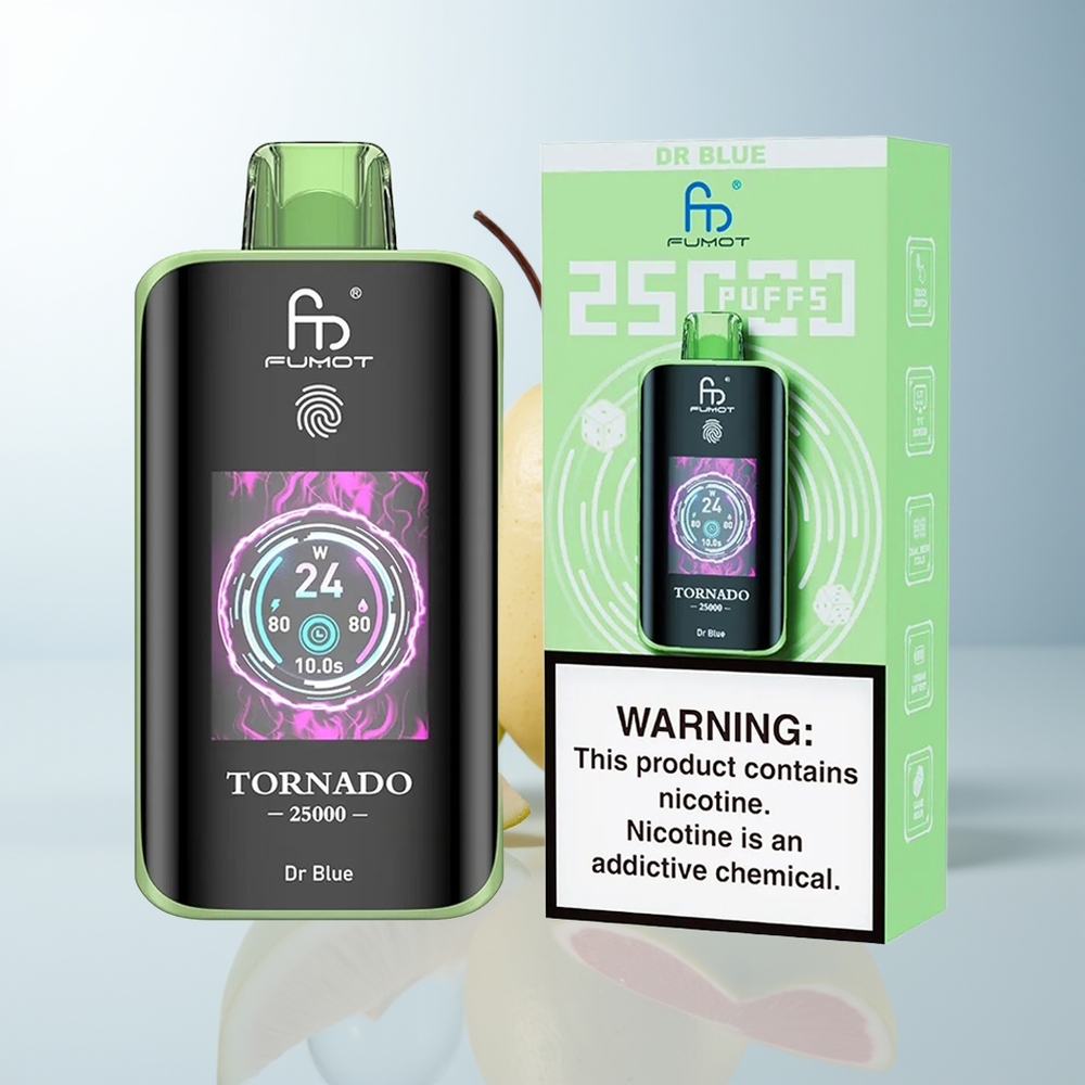 Fumot Tornado 25000 Dr Blå HD Skärm 700mAh 20ml Typ-C