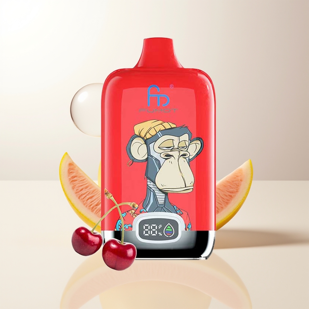 Fumot Tornado Digital Box 12000 Puffs Isglass Pop 20ml Mesh Coil 550mAh Type-C MTL