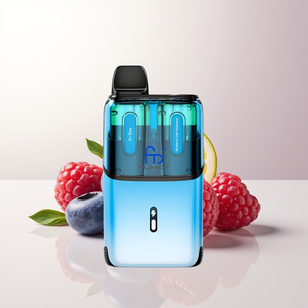Fumot Ultra T32000 32000 Blå (Blåbär Sur Hallon) 800mAh Typ-C Laddning Mesh Coil 24ml 20mg