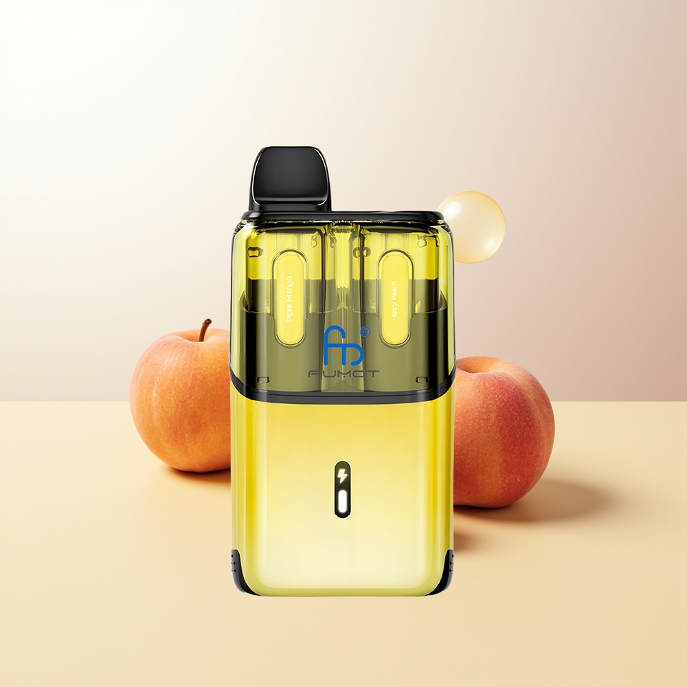 Fumot Ultra T32000 32000 Puffar Trippel Mango - Saftig Persika 800mAh Typ-C Laddning Mesh Coil 24ml