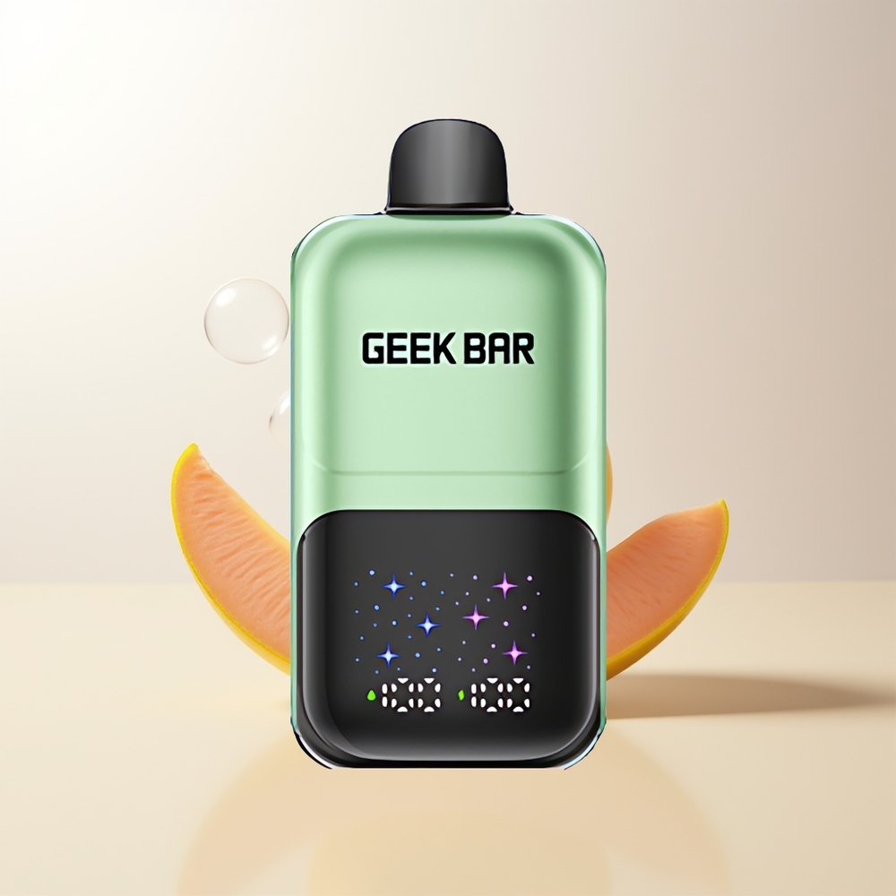 GEEK BAR 2GO 50000 Puffs Dubbel Äpple AB Interaktiv Stor Skärm 3-nivå Justerbar Smak/Kyla Dubbel Tank 20mL