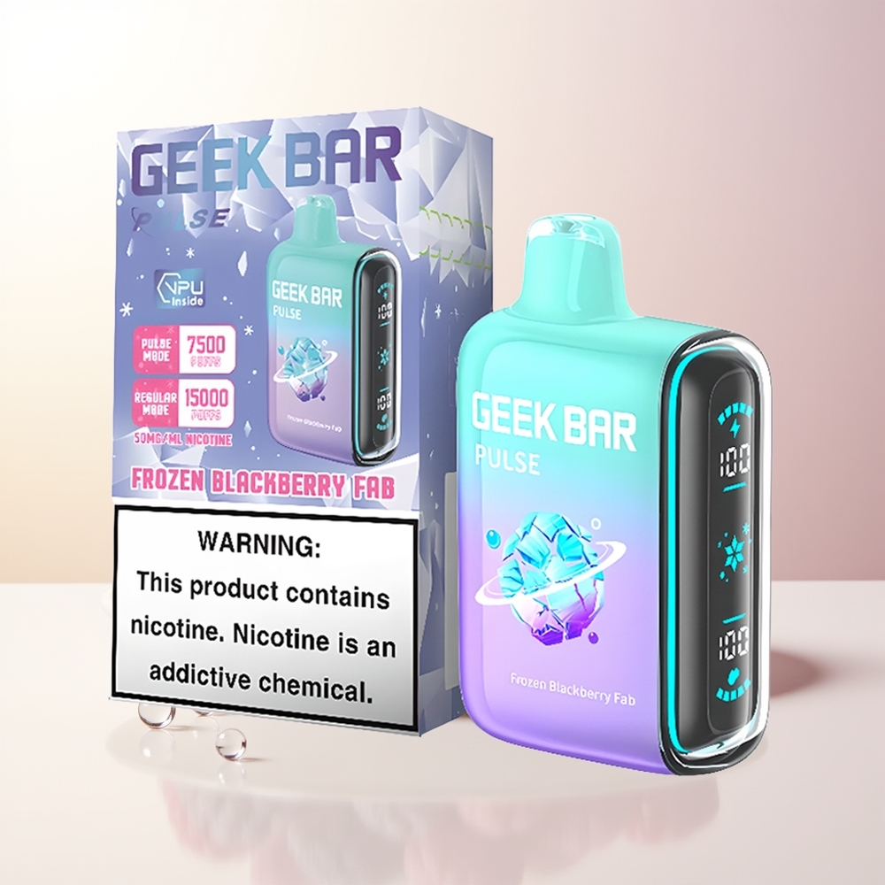 GEEK BAR Pulse 15000 Puffs 16ML 5 Fryst Edition USB-C Luftflödesreglering 650 mAh
