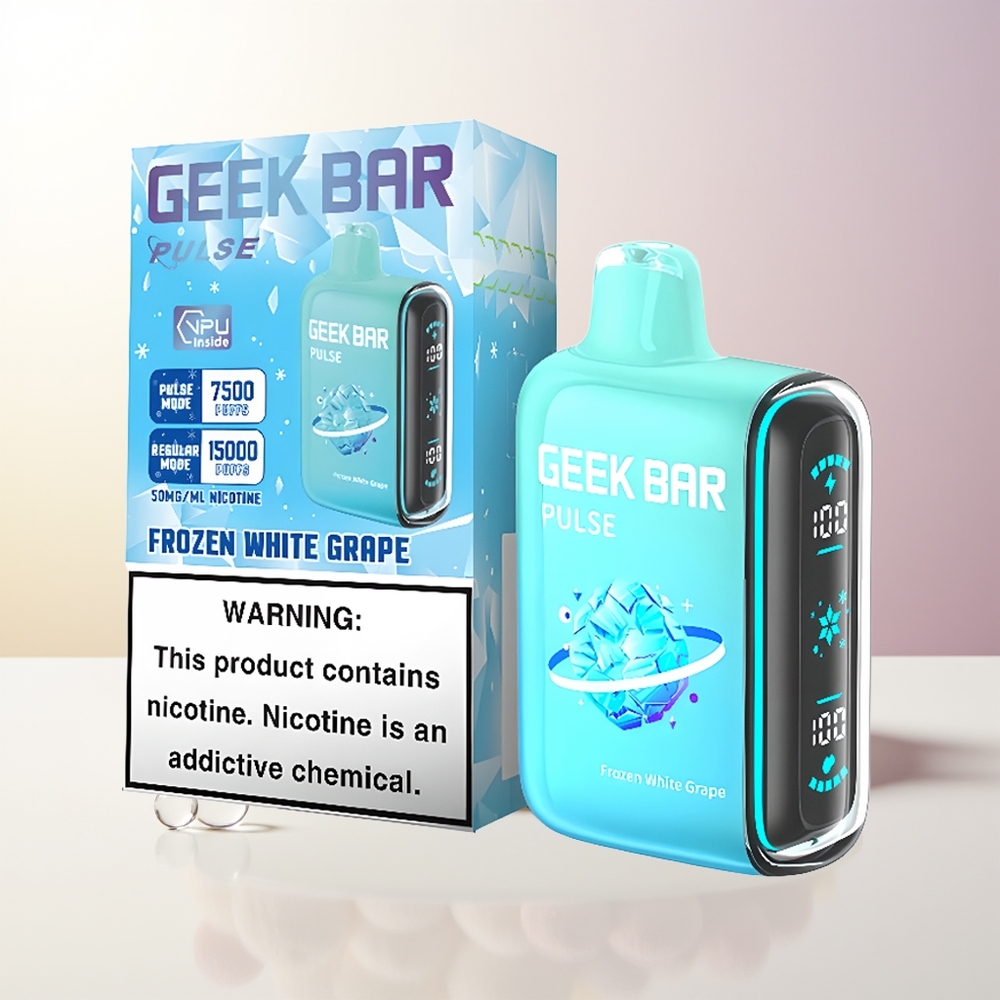 GEEK BAR Pulse 15000 Puffs 16ML 5 Fryst Edition USB-C Luftflödesreglering 650 mAh