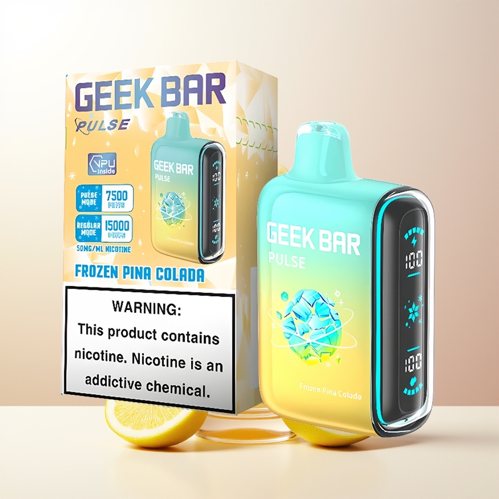 GEEK BAR Pulse 15000 Puffs 16ML 5 Fryst Edition USB-C Luftflödesreglering 650 mAh