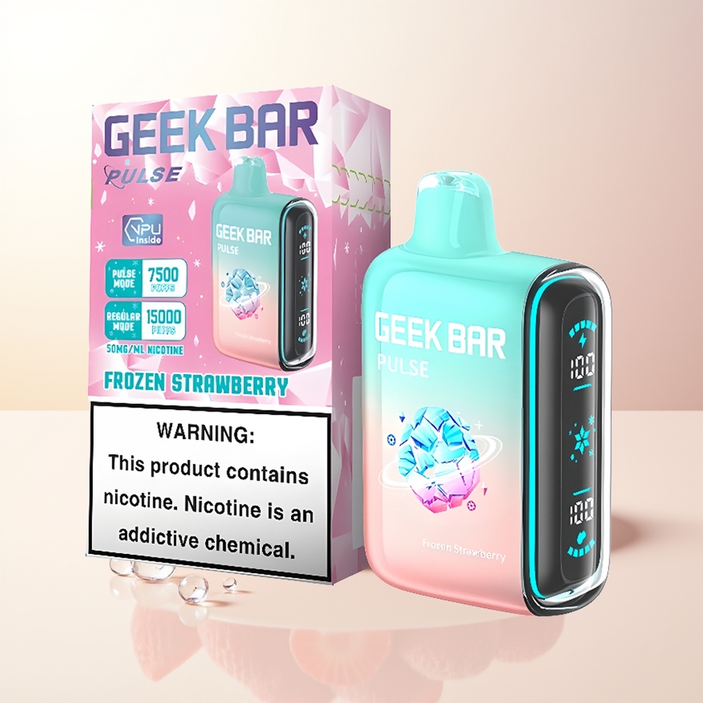 GEEK BAR Pulse 15000 Puffs 16ML 5 Fryst Edition USB-C Luftflödesreglering 650 mAh
