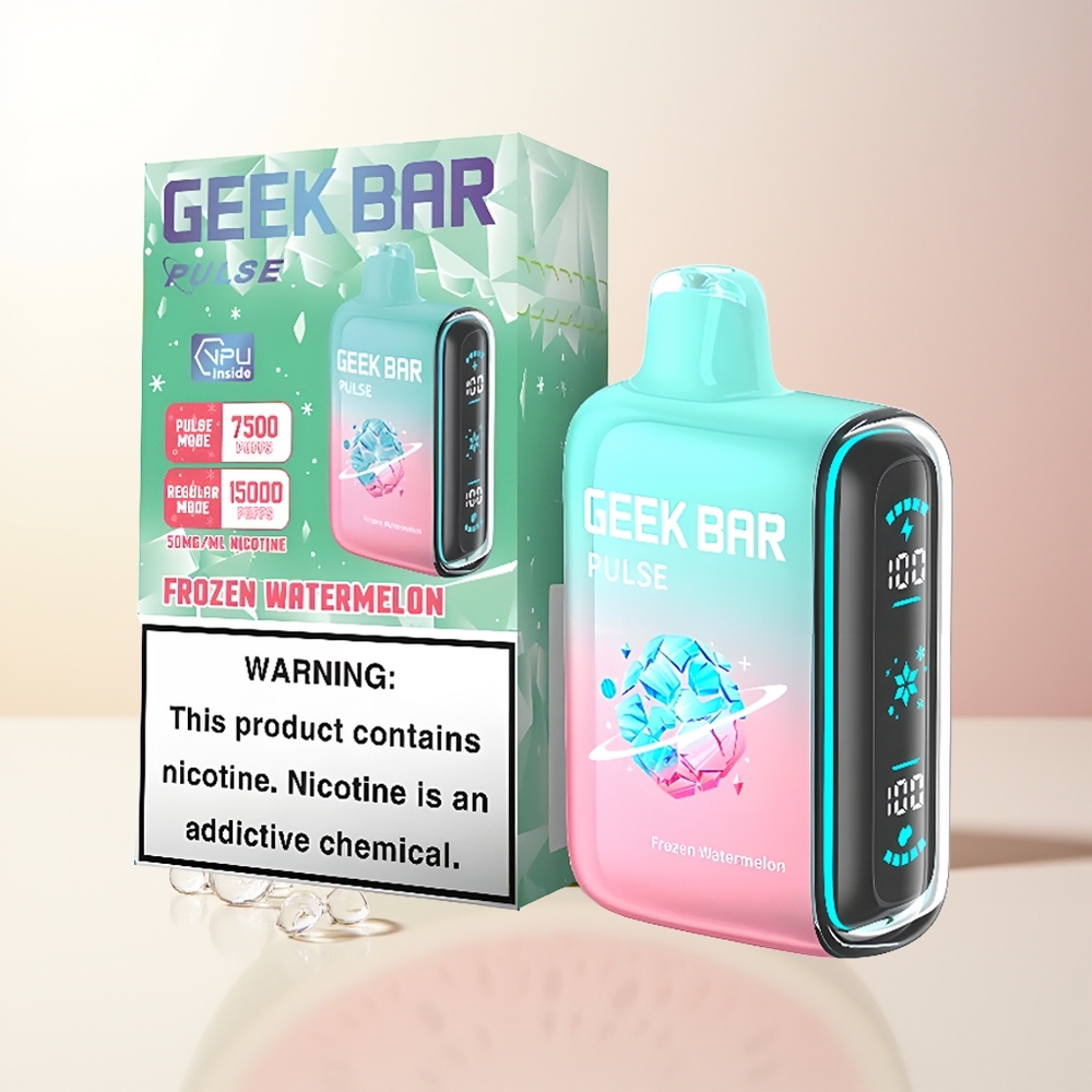 GEEK BAR Pulse 15000 Puffs 16ML 5 Fryst Edition USB-C Luftflödesreglering 650 mAh