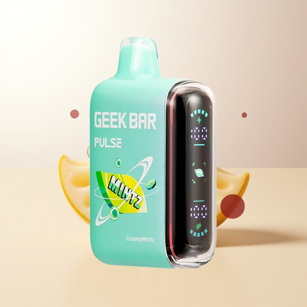GEEK BAR Pulse 15000 Puffs Mynta Edition 16ML 5 USB-C Luftflödesreglering 650mAh