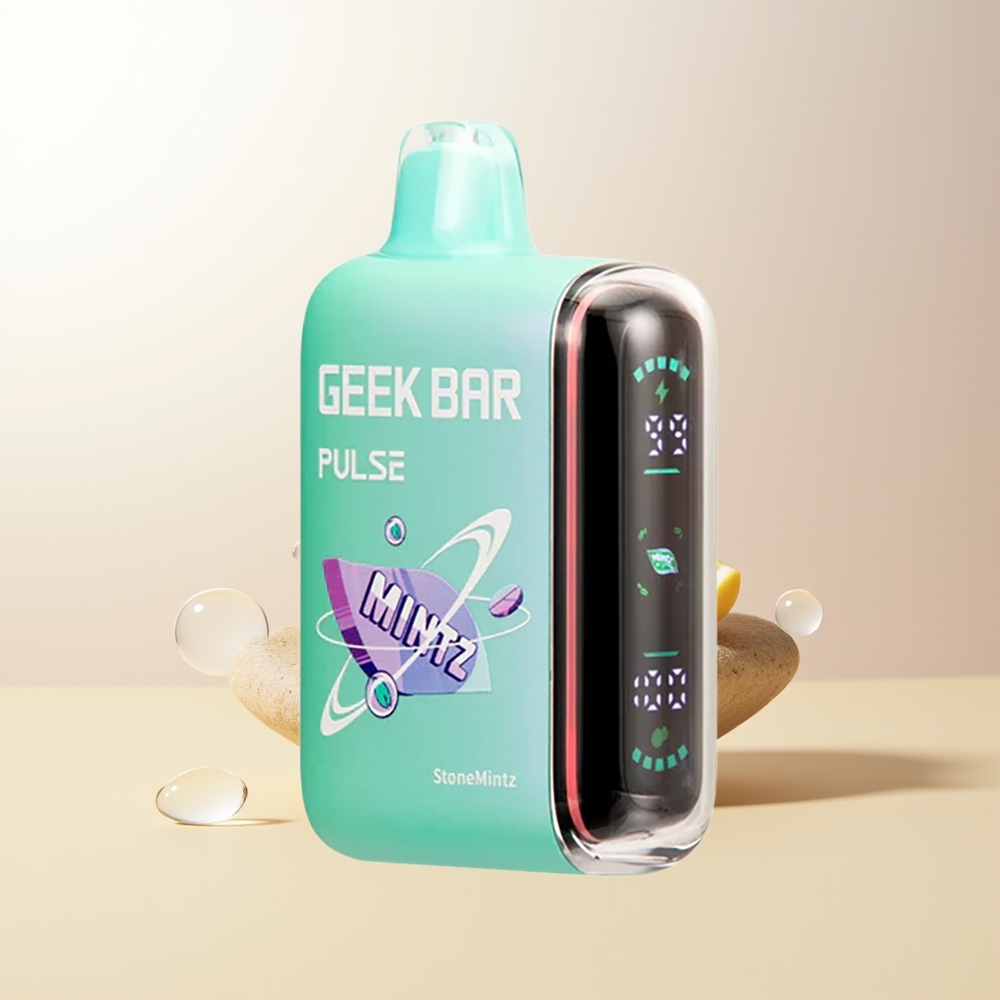 GEEK BAR Pulse 15000 Puffs Mynta Edition 16ML 5 USB-C Luftflödesreglering 650mAh