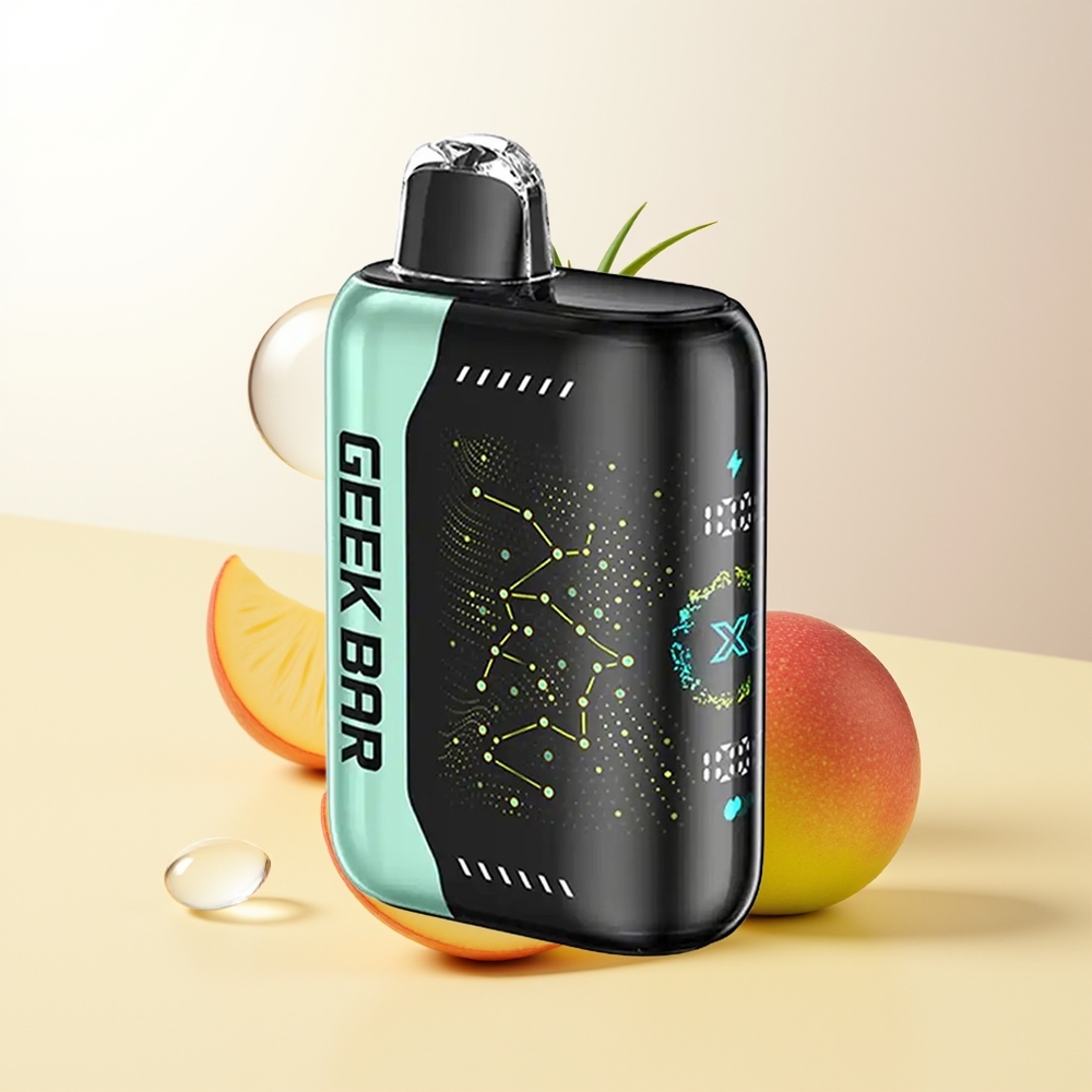 GEEK BAR Pulse X 25000 Puffar 18mL E-vätska USB Type-C Laddningsport Dual Mesh Coil