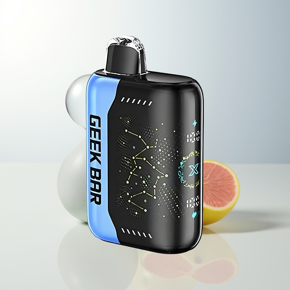 GEEK BAR Pulse X 25000 Puffs 0 Nikotin 18mL E-Vätska Dual Mesh Coil USB Type-C 3D Skärm