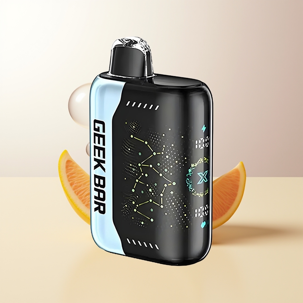 GEEK BAR Pulse X 25000 Puffs 0 Nikotin 18mL E-Vätska Dual Mesh Coil USB Type-C 3D Skärm