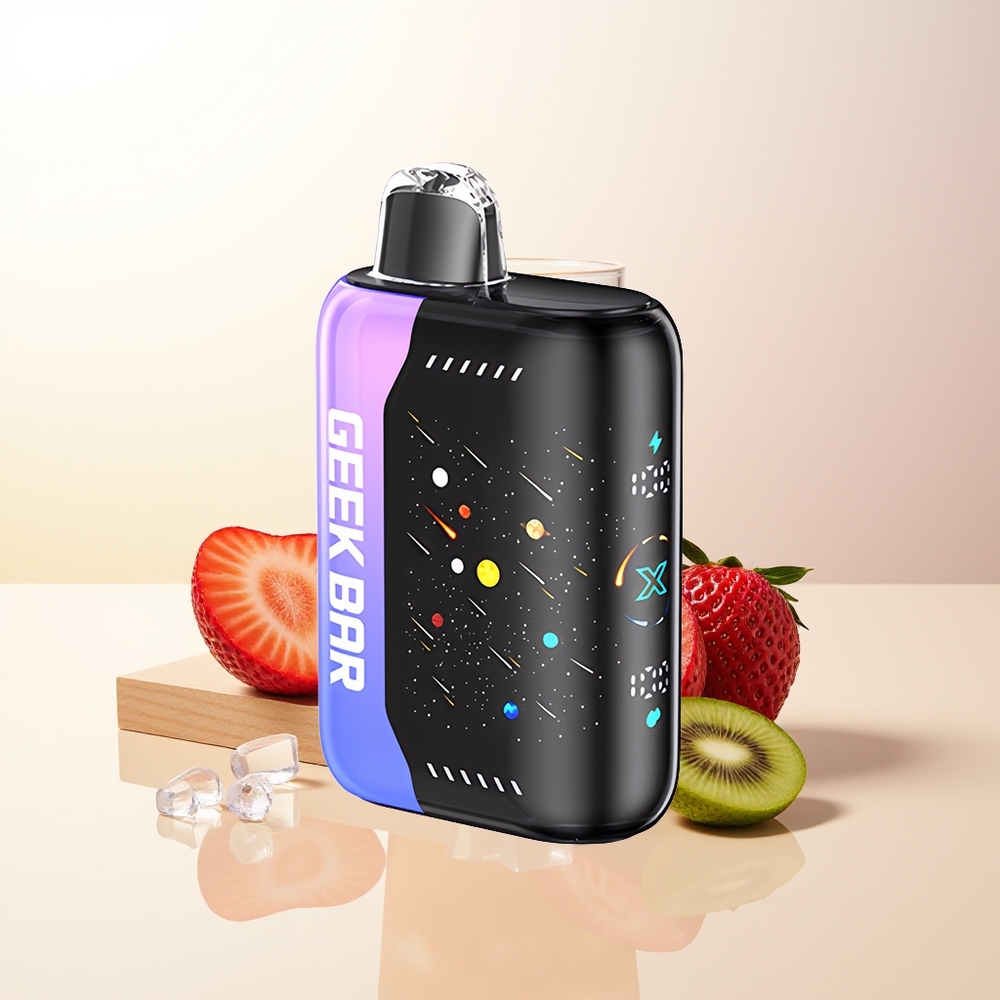 GEEK BAR Pulse X 42K Puffs Jordgubbe Kiwi Is Meteor Edition