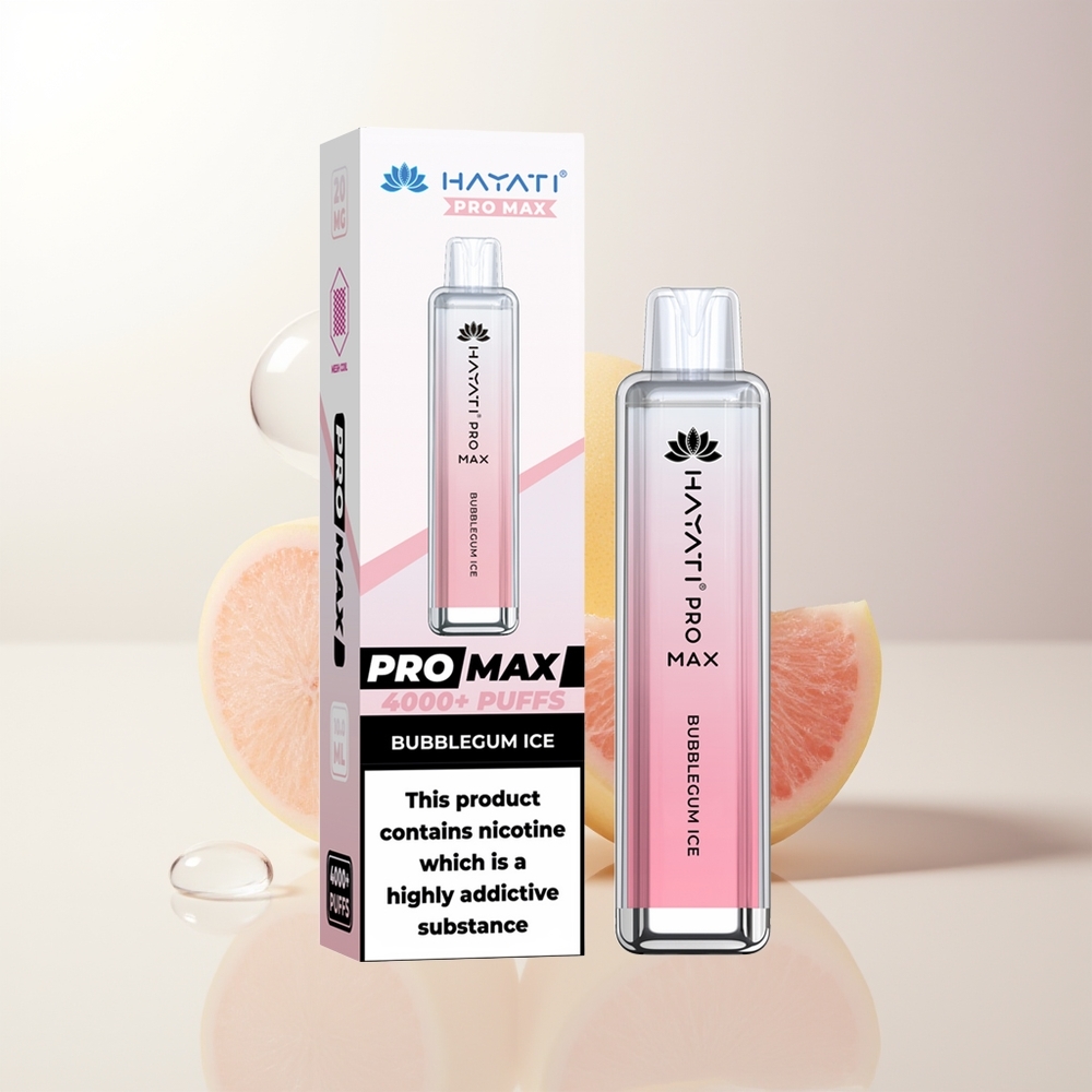 Hayati Pro Max 4000 Puffs Bubblemint Is (TPD-Compliant 2/5 Nikotin 1400mAh 2ml/10ml)