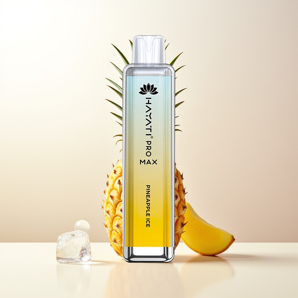 Hayati Pro Max 4000 Puffs Engångs Vape Ananas Is 2ml TPD Rechargeable 1400mAh