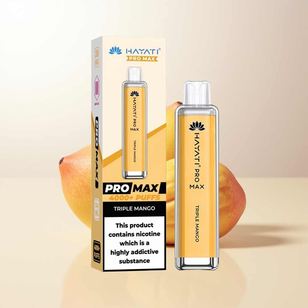 Hayati Pro Max 4000 Puffs Tre Mango 2ml 10ml Auto Refill 1400mAh