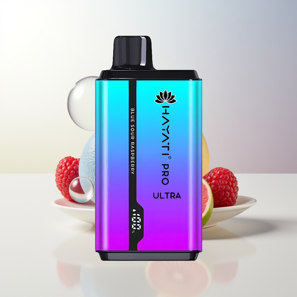Hayati Pro Ultra 15000 Puffs Blå Sur Hallon 850mAh 24ml 2
