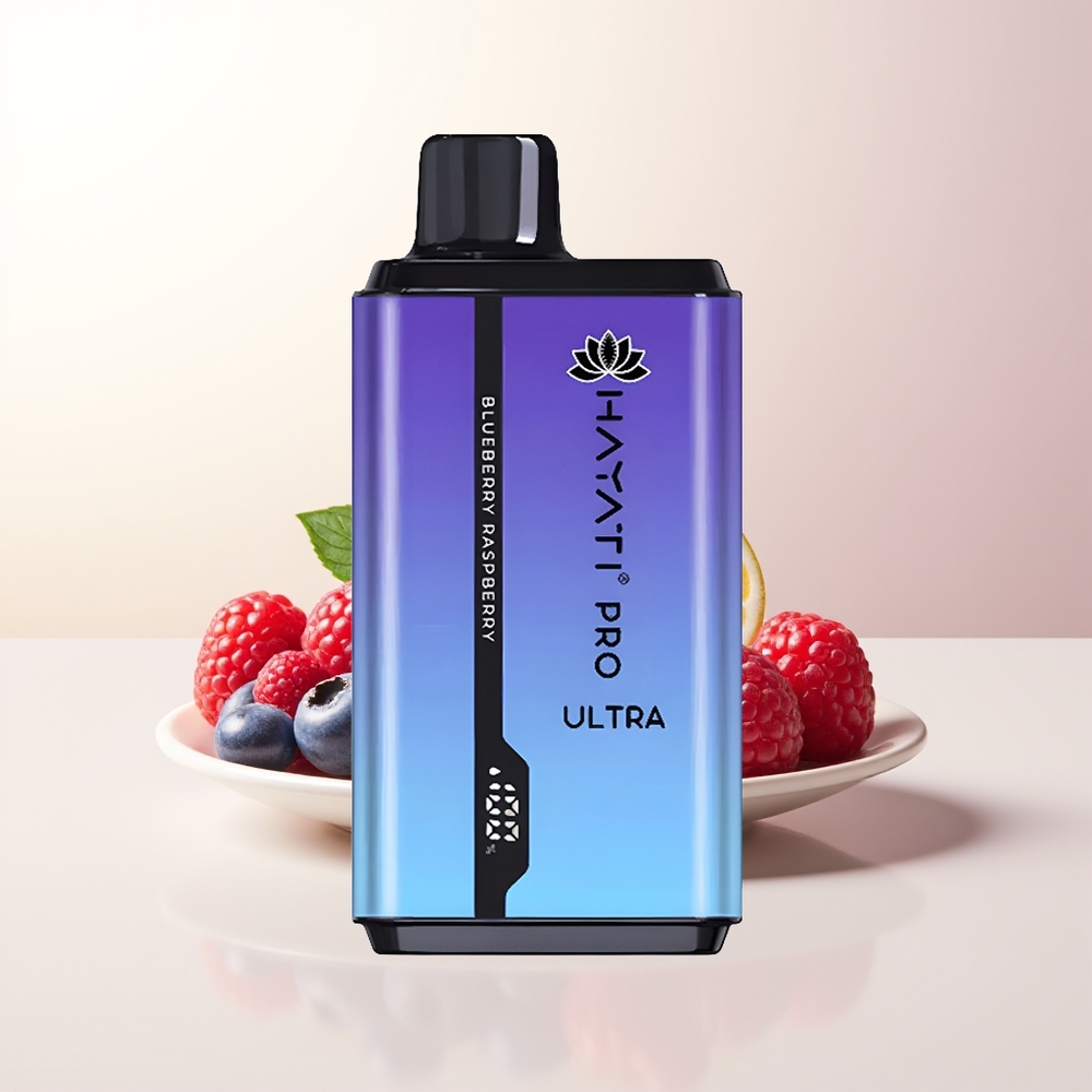 Hayati Pro Ultra 15000 Puffs Blåbär Hallon 2x12ml 2 850mAh