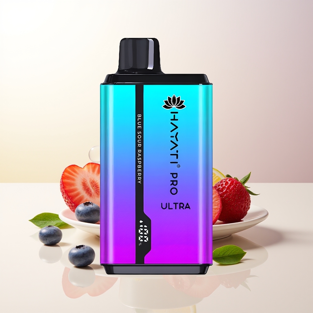 Hayati Pro Ultra 15000 Puffs Blåbär Jordgubbs Menthol Blåbär Hallon Menthol 850mAh 2 12ml 2