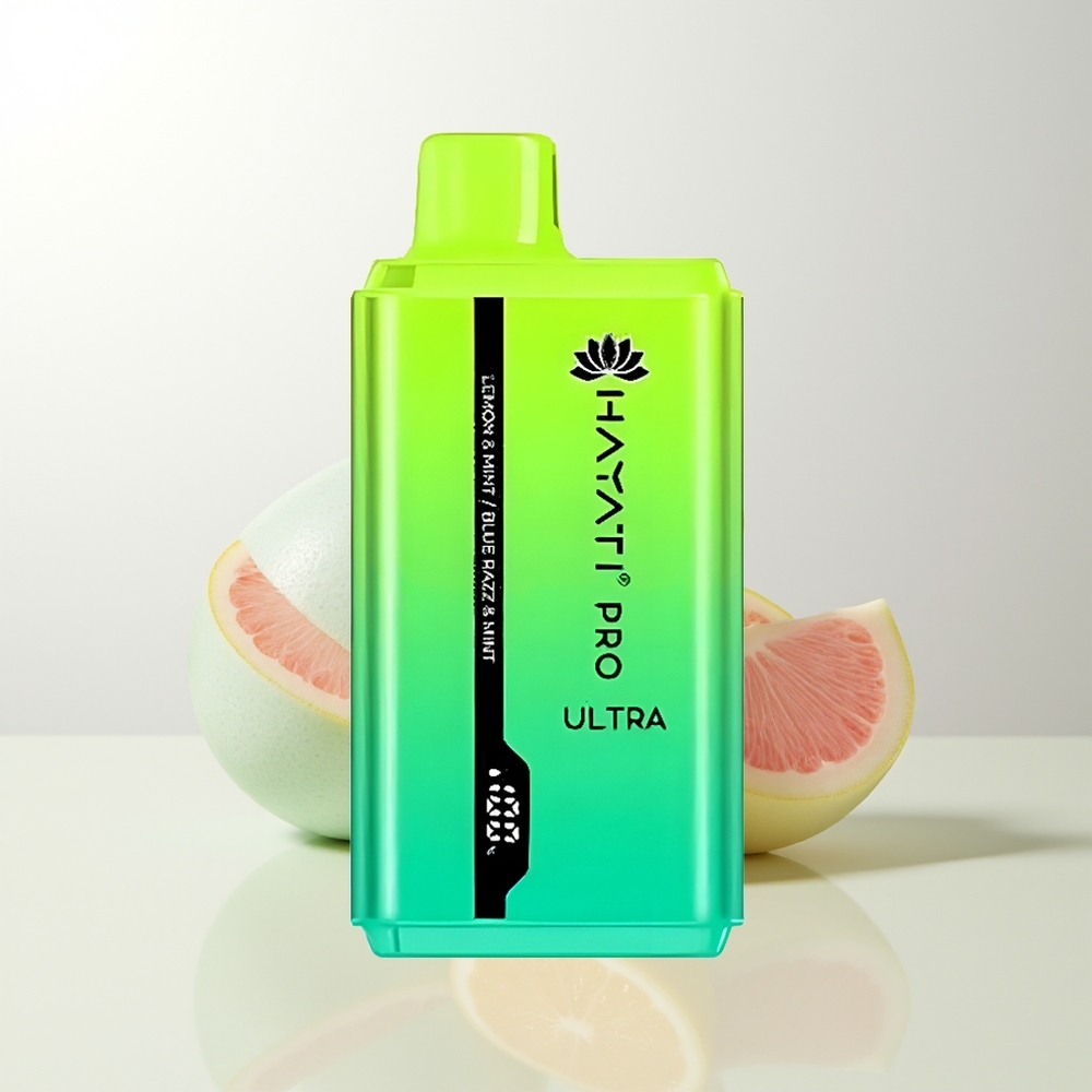 Hayati Pro Ultra 15000 Puffs Citron  Mynt Blå Hallon  Mynt