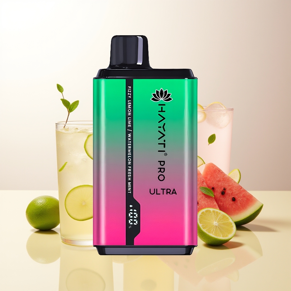 Hayati Pro Ultra 15000 Puffs Frisk Citron  Lime Vattenmelon Färsk Mynta