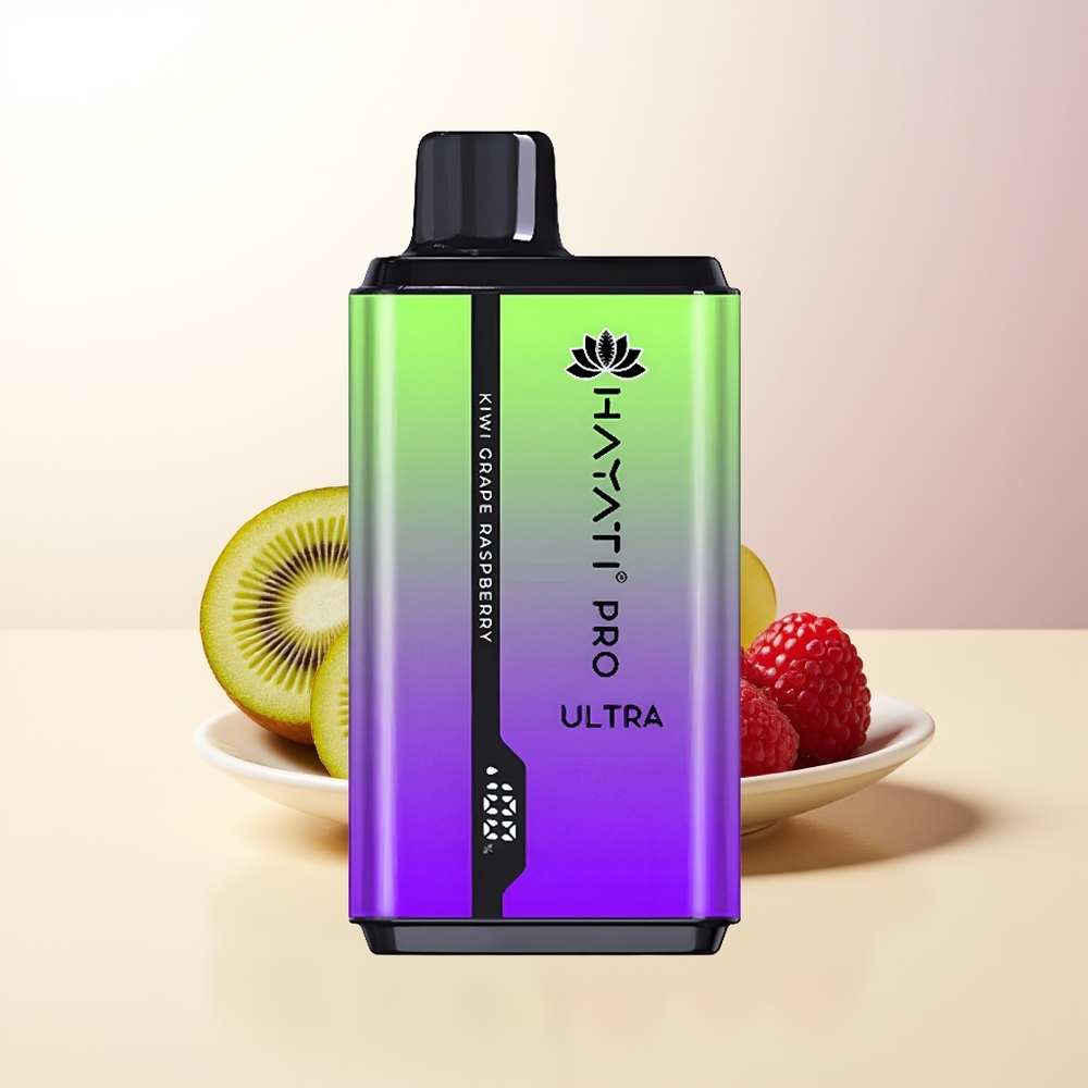 Hayati Pro Ultra 15000 Puffs Kiwi Vindruvor Hallon 850mAh 24ml 2