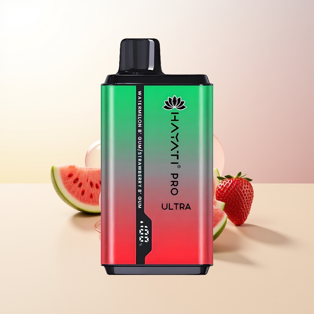 Hayati Pro Ultra 15000 Puffs Vattenmelon Tuggummi Jordgubbstuggummi 850mAh 24ml 2 49 Smaker