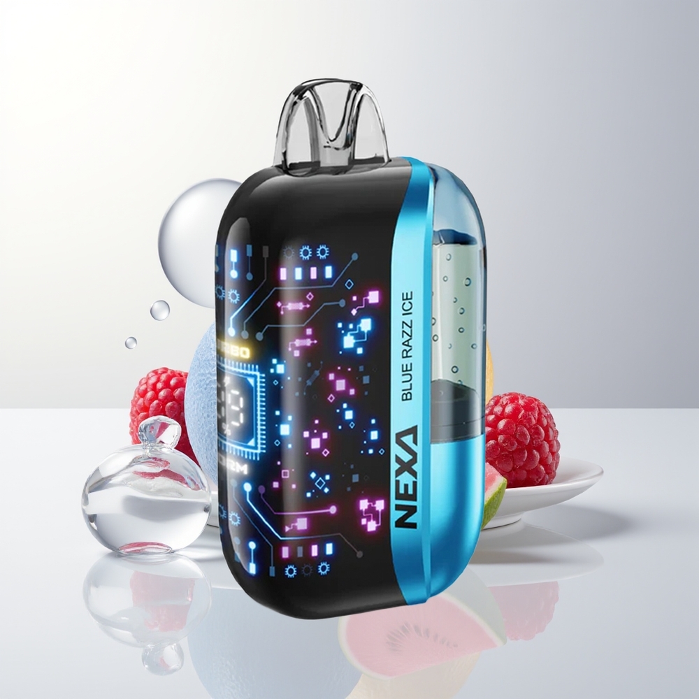 NEXA Ultra 50000 Puffs Blå Hallon Is 20ml 800mAh 5 09ohm Typ-c